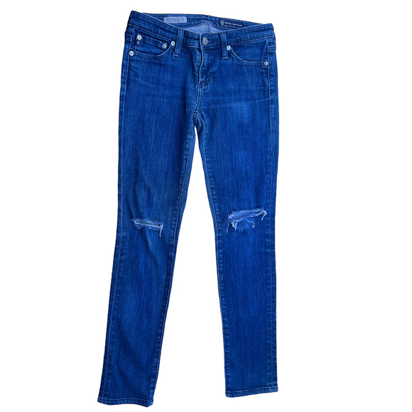 AG Adriano Goldschmied The Legging Ankle Super Skinny Jeans Blue Size 25 - Picture 4 of 9